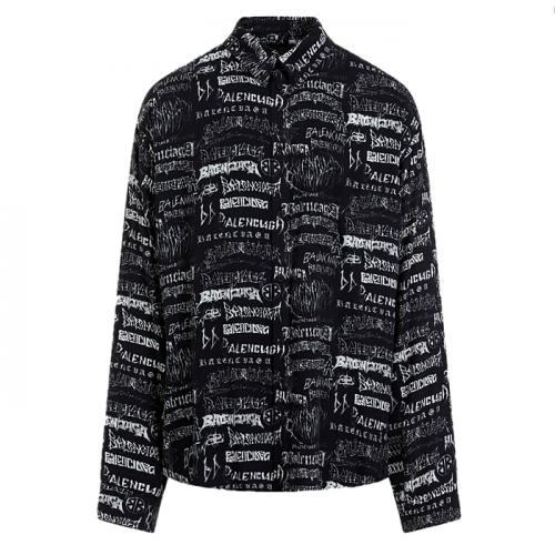 발렌시*가 BALENCIAGA 리피트 로고 셔츠