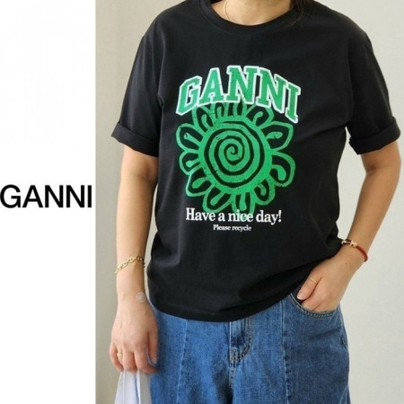 GAN*I   플라워 빈티지 반팔티