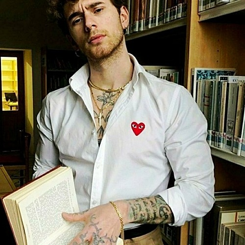 꼼데가*송 와펜 커플 셔츠