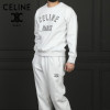 CELI*E   수입고급 파리 로고 라운드 맨투맨 트레이닝 셋업