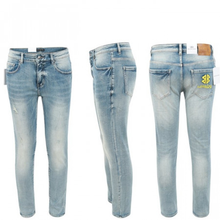 BALENCIA*A 네온 자수 로고 슬림 일자진