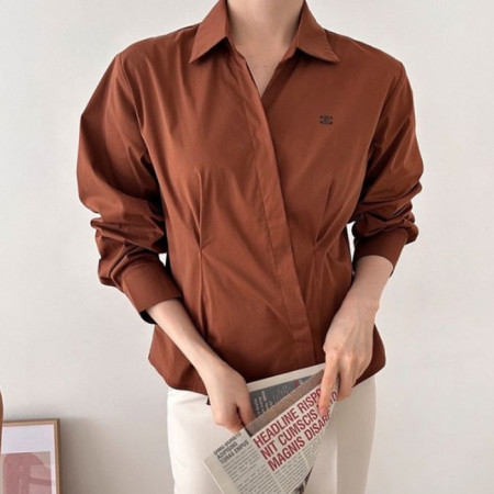 CELI*E   사선턱 블라우스