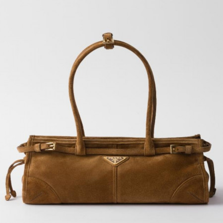프라다 미디엄 스웨이드 핸드 백