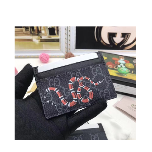 구찌 스네이크프린트 GG수프림 카드지갑