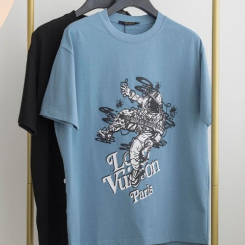 루이*통   유니버스 로고 크루넥 티셔츠