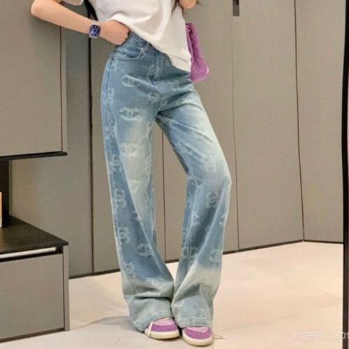 CHAN*L   24FW 그라데이션 전판 로고 스트레이트 팬츠