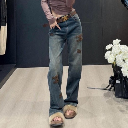 CELI*E   24FW 로고 패치 스트레이트 팬츠