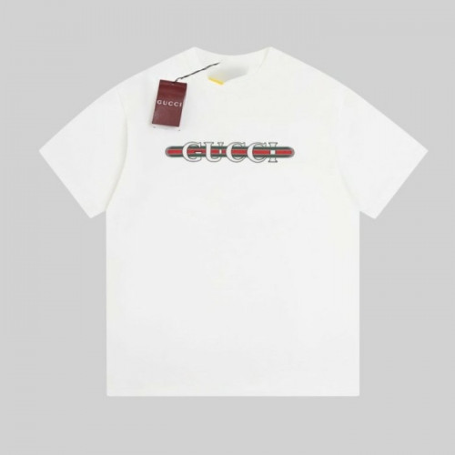 GUC*I   웹프린트  프린트 코튼 저지 티셔츠  (남여공용)