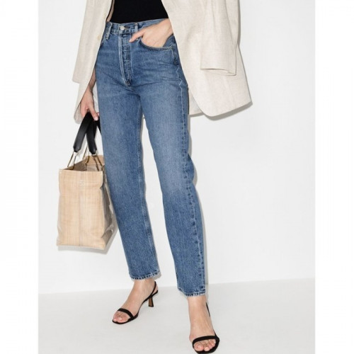 PRA*A   백플레이트 데님팬츠