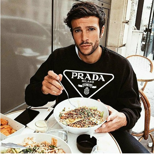 프*다 PRADA 사피아노 로고 스웻셔츠