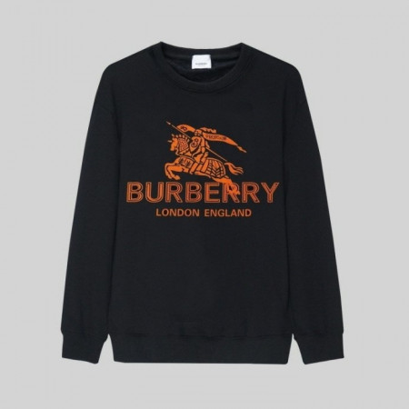 버*리   오렌지 빅로고 기사 맨투맨