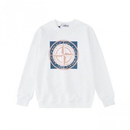 스톤아일*드   컴패스 레인보우 로고 맨투맨