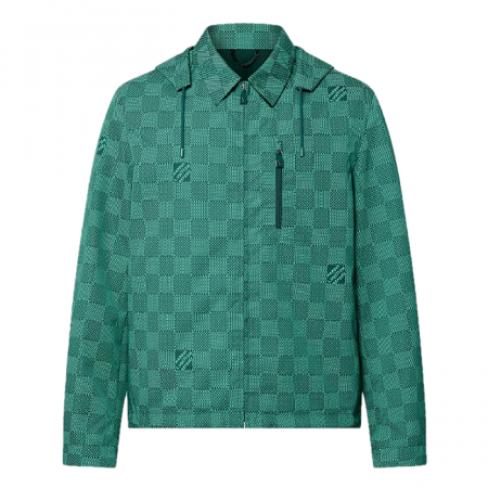 LOUIS VUITTON 프린티드 나일론 후디드 윈드브레이커