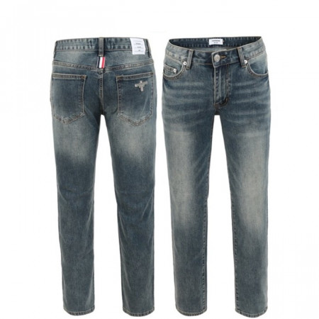 THOM BROW*E   슬림일자 틴워싱 팬츠