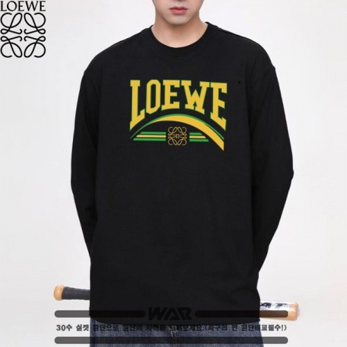 LOE*E   퍼엘로우 로고 긴팔티셔츠 (시보리없음)