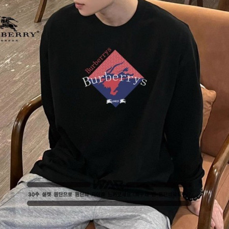 BURBER*Y   다이아 네모 긴팔티셔츠 (시보리없음)