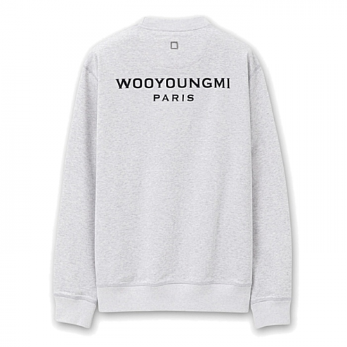 WOOYOUNGMI 백로고 맨투맨 - 그레이코튼