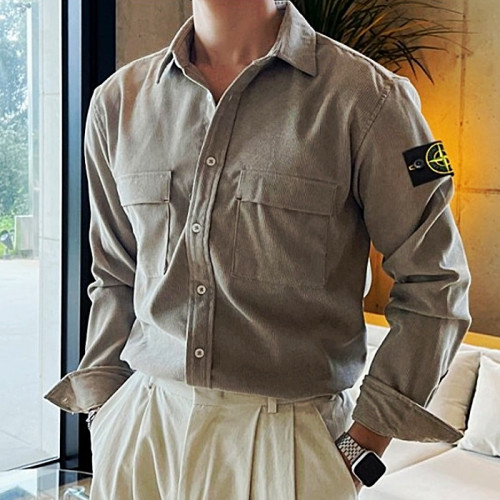 스톤아일*드   ST 투포켓 코듀로이 셔츠