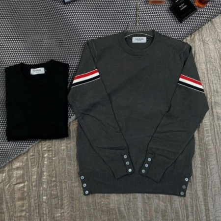 톰브*운   18812_TB 삼선 라운드 니트