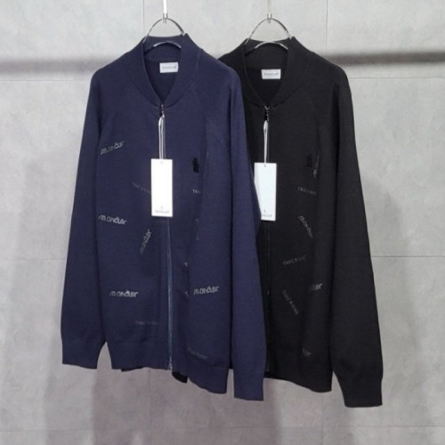 몽클*어   노블스틸 레터링 울 집업