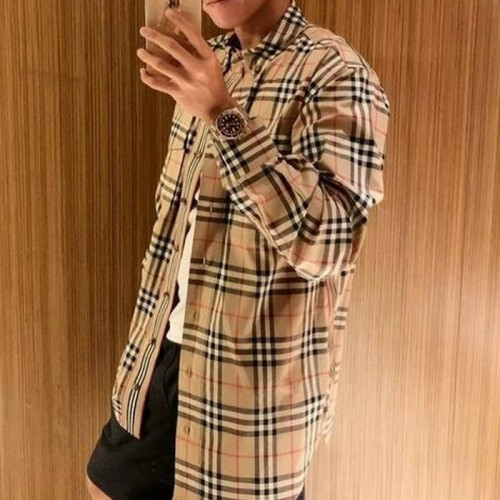 버*리   BBPP 스트라이프  체크셔츠