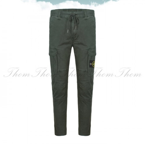 스톤 아일*드   피크먼트 면카고 밴딩팬츠