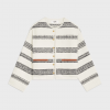 CELINE 바하 가디건 - 스트라이프 트위드