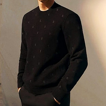 LOUIS VUITTON LV 자수로고 캐시미어 스웨터