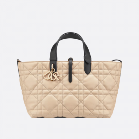 DIOR Dior Toujours 미디엄 백 - 로프 베이지 & 블랙