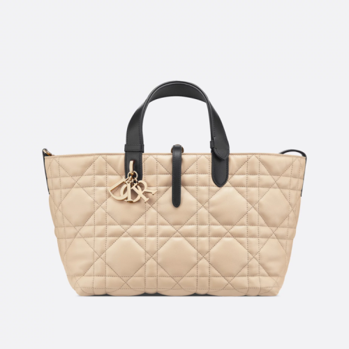 DIOR Dior Toujours 미디엄 백 - 로프 베이지 & 블랙