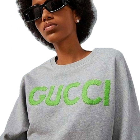 GUCCI 레터링 7부 맨투맨