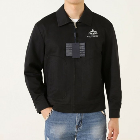 PRA*A   코튼 카라 재킷