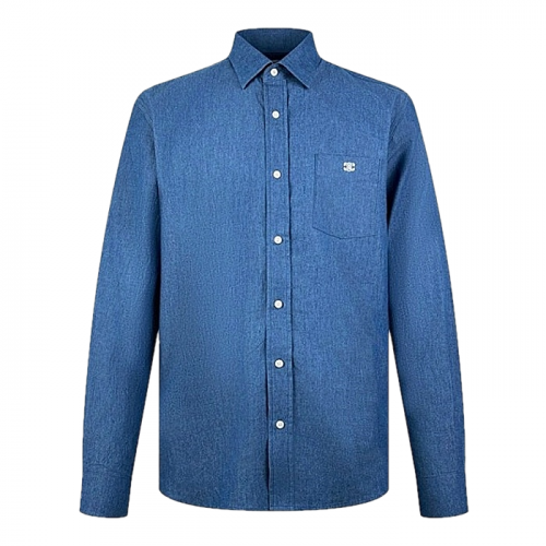 CELINE 트리옹프 샴브레이 셔츠