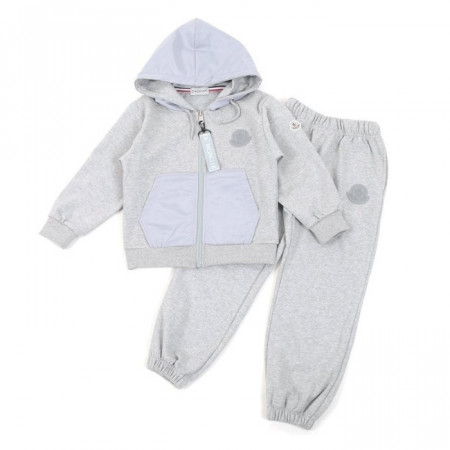 MONCL*R   24FW 빅로고 배색 후드집업 트레이닝 셋트