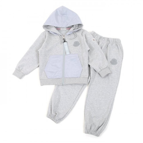 MONCL*R   24FW 빅로고 배색 후드집업 트레이닝 셋트