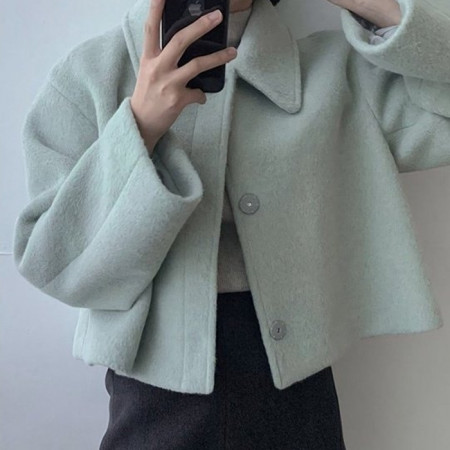 CELI*E   히든버튼 숏 코트