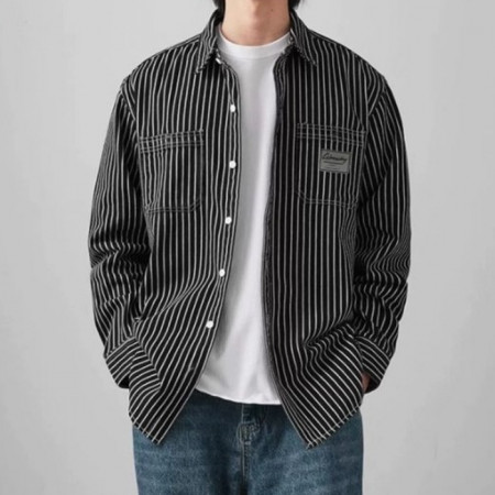 GIVENC*Y   24FW 백레더 4G스틸 스트라이프 셔츠