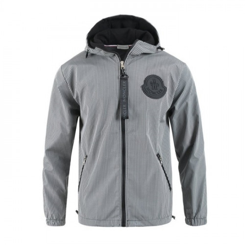 MONCL*R  빅로고 체크 바람막이