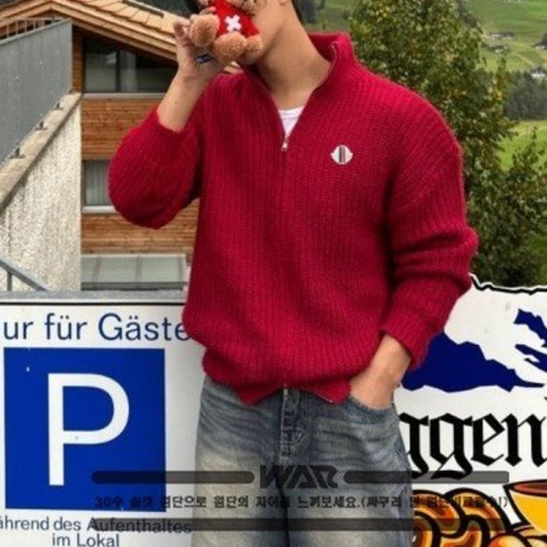 MONCL*R   4 - 투웨이 집업 브러쉬 울니트