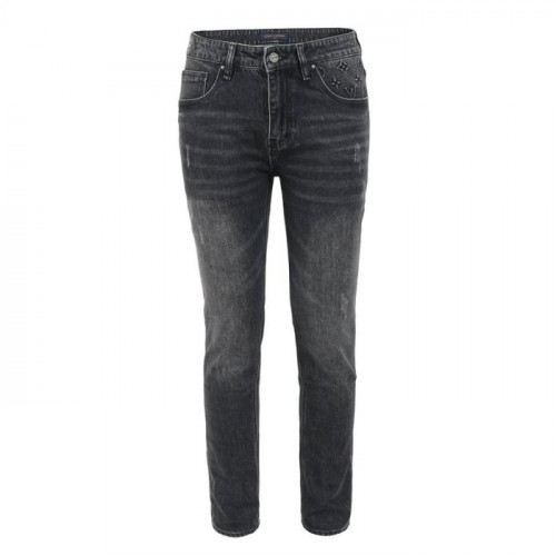 Louis Vuitt*n   24FW 멀티 엠보 흑청 슬림 일자진