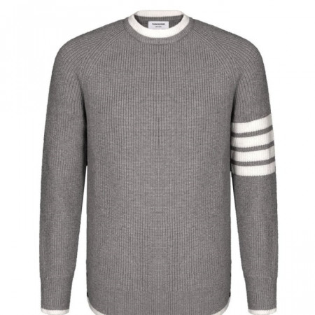 톰브*운   사선완장 울니트 스웨터 (수입)