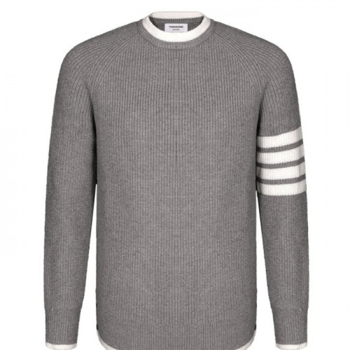 톰브*운   사선완장 울니트 스웨터 (수입)