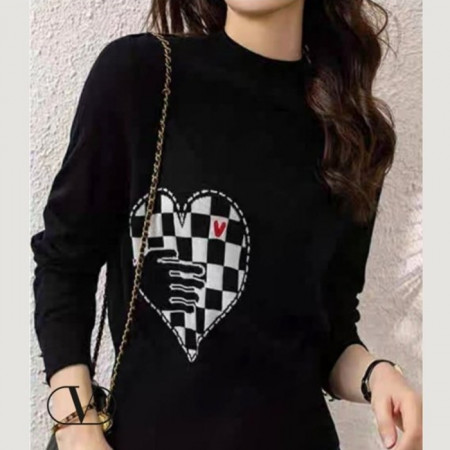 발렌*노   큐브 하트 니트 (8046)