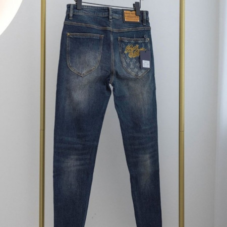 루이*통   모노그램 로고 데님 팬츠