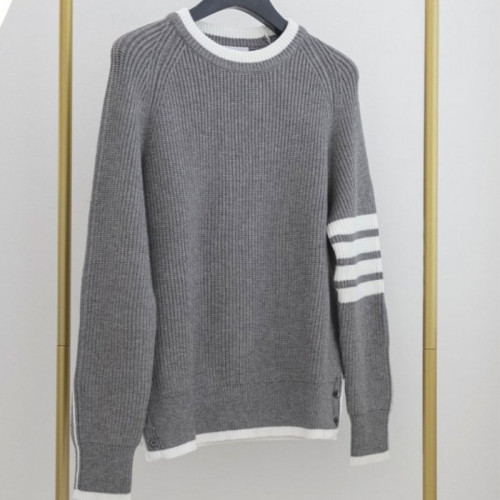 톰브*운   사선 완장 니트 스웨터