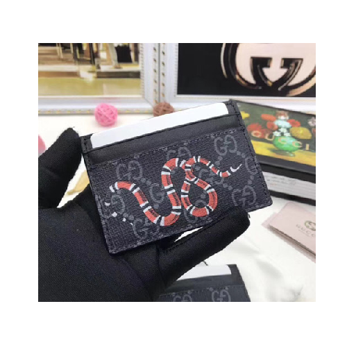 구찌 스네이크프린트 GG수프림 카드지갑