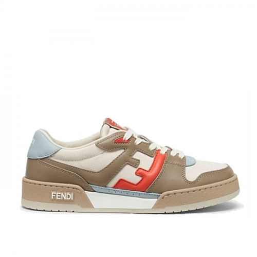 FENDI Match 멀티컬러 레더 로우탑 스니커즈