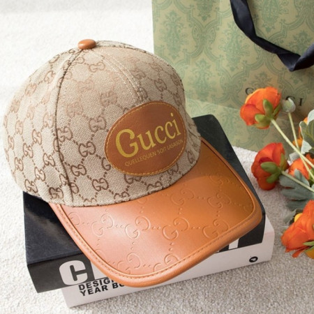 GUC*I   자가드 레더 볼캡