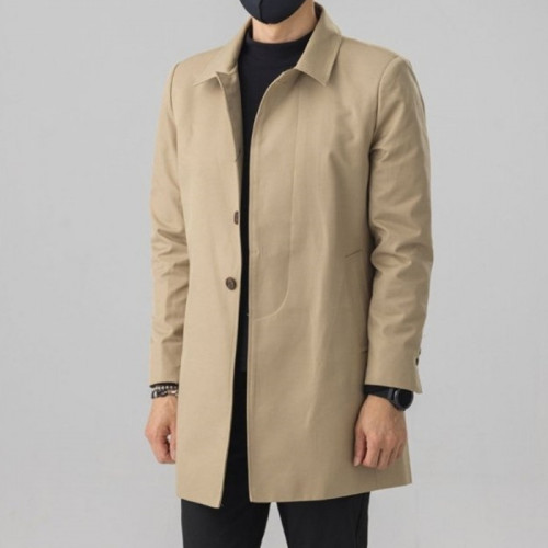 톰브*운   삼선 체스터필드 하프 코트