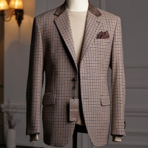 GUC*I   T - 4100 세퍼레이트스타일링 콤비자켓 체크자켓